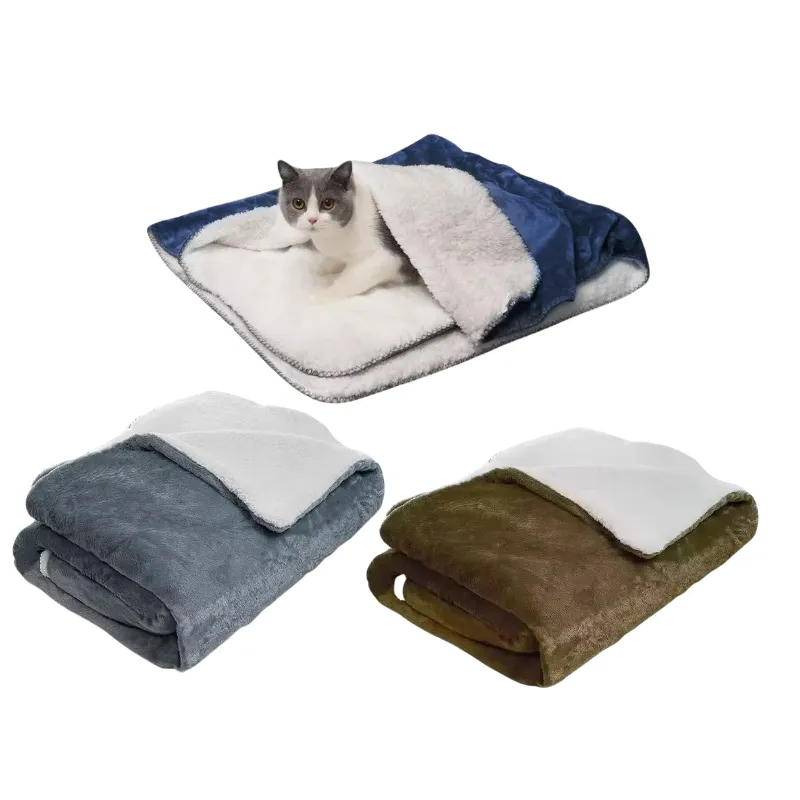 [SA3773] Pet Blanket Large 150x127cm (Blue)